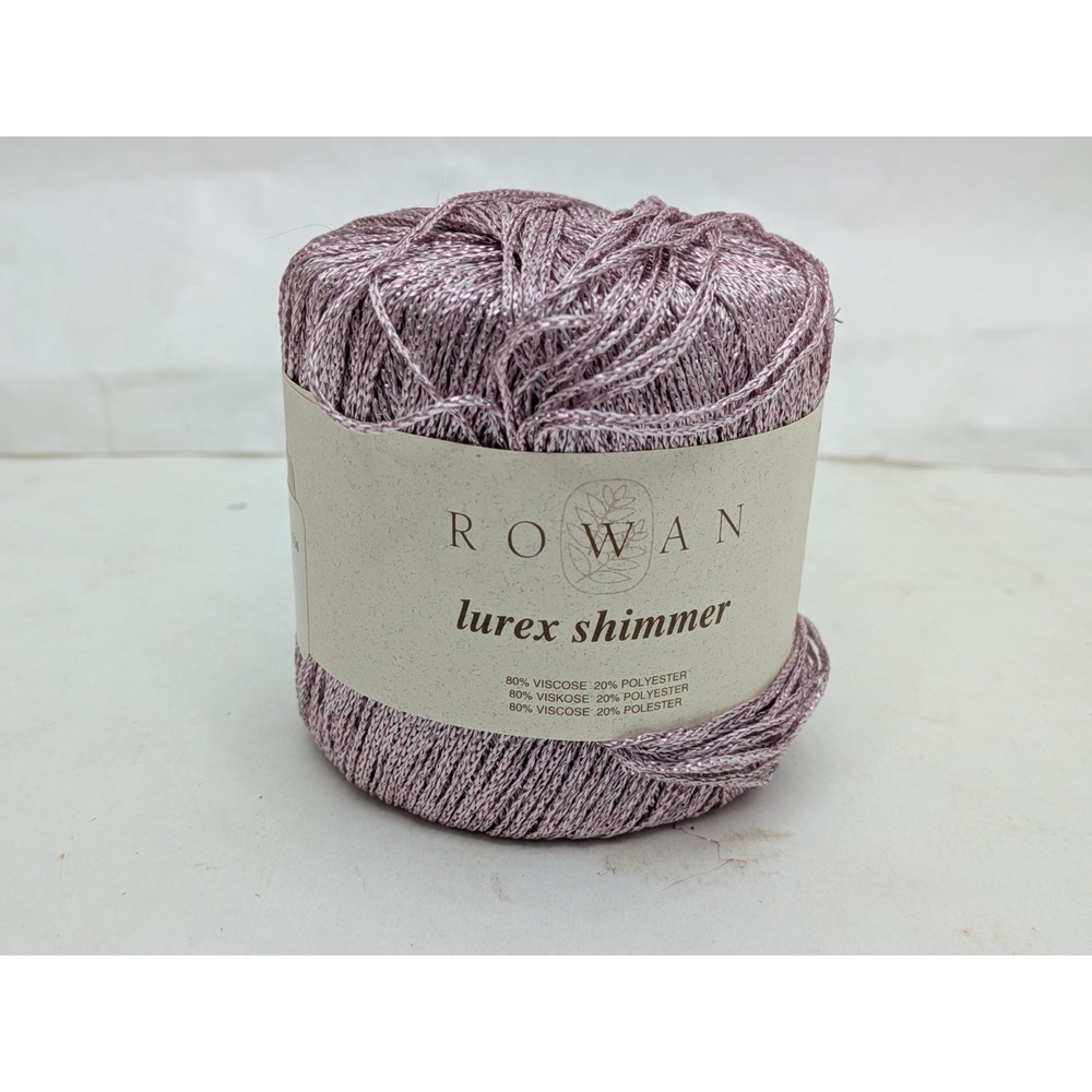 Purple Yarn Rowan Lurex Shimmer 336 Bedazzled, Knit Crochet Sparkle